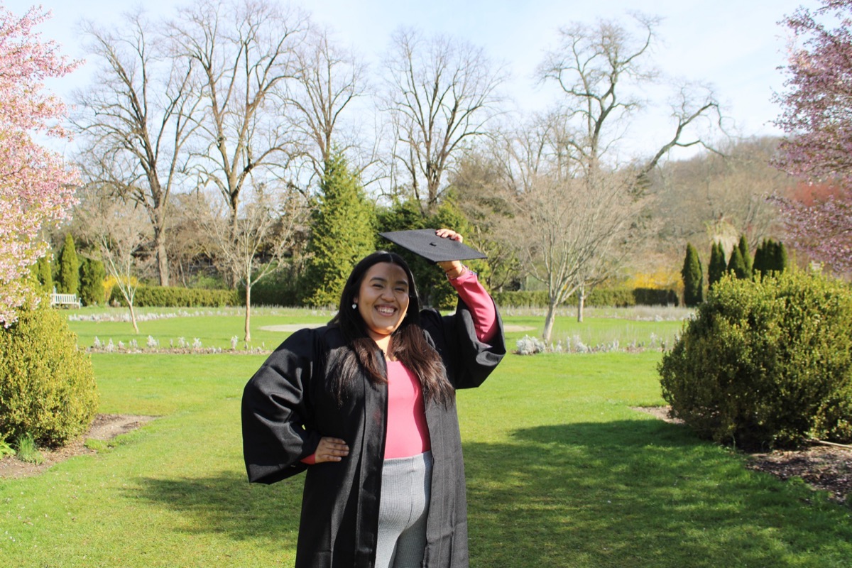 Graduate portrait session