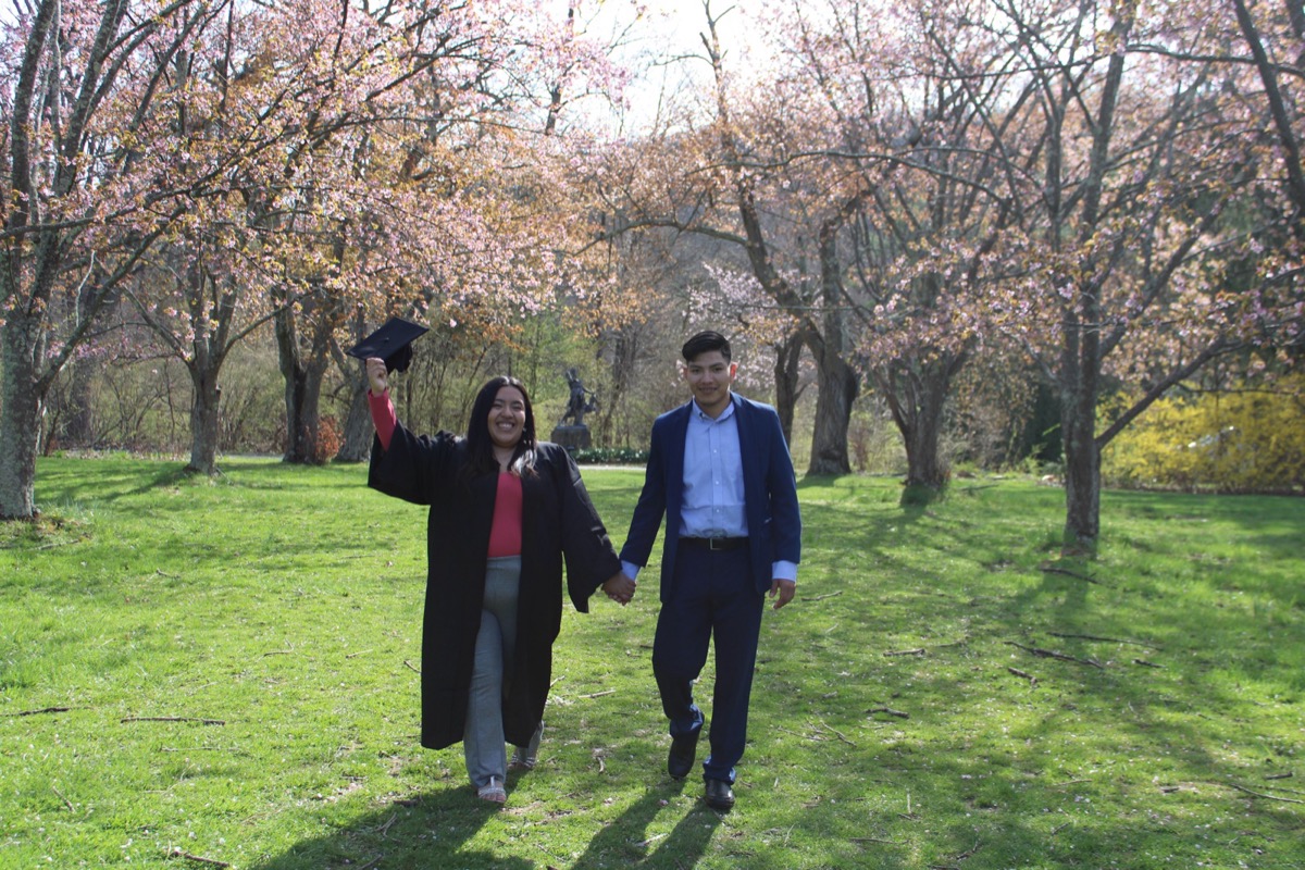 Graduate portrait session