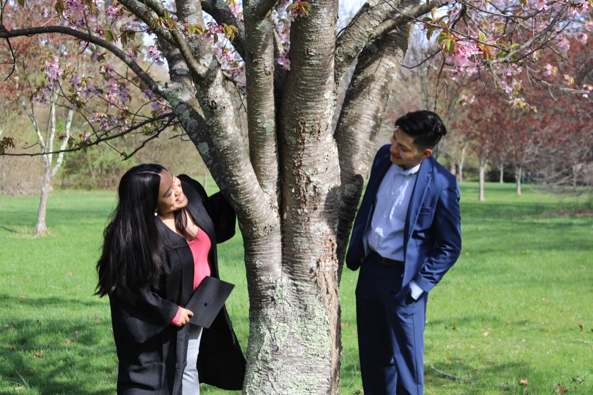 Graduate portrait session