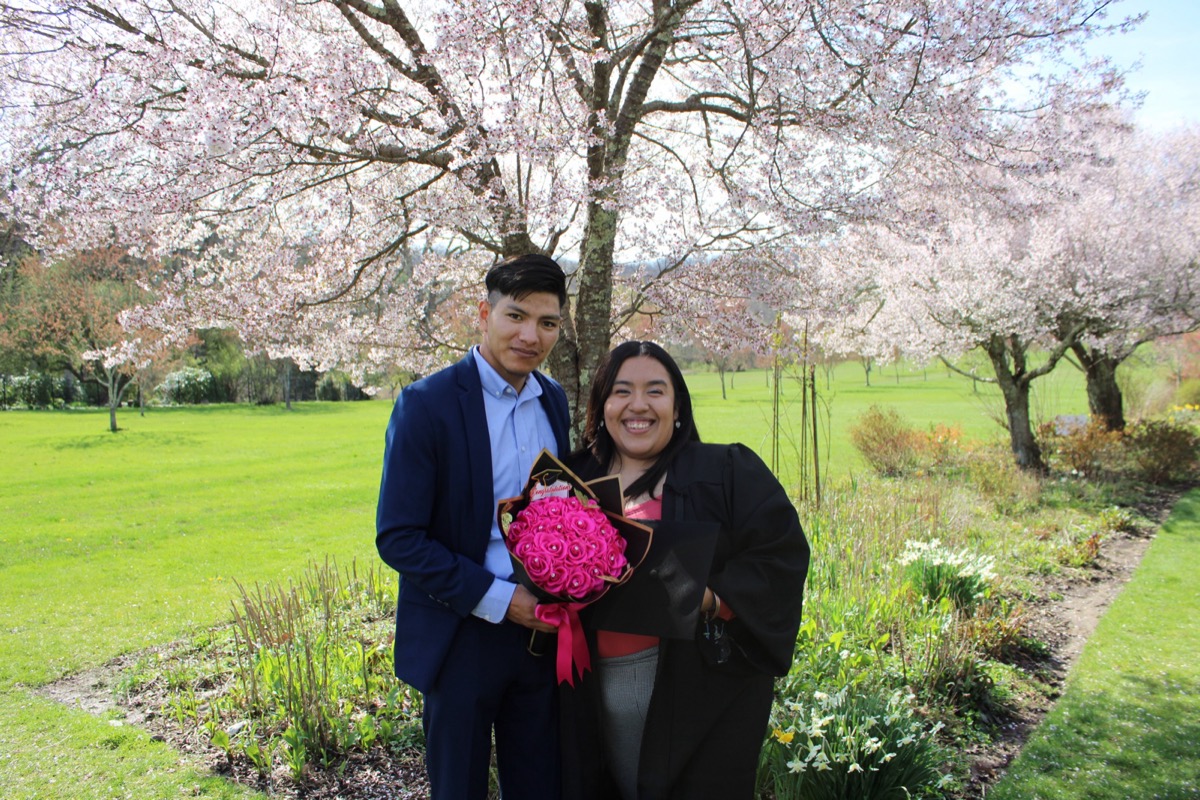 Graduate portrait session
