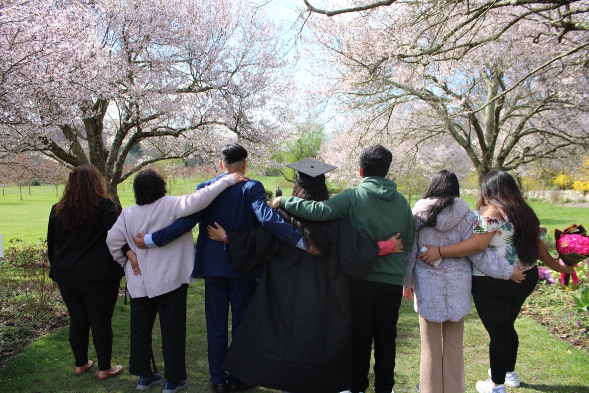 Graduate portrait session