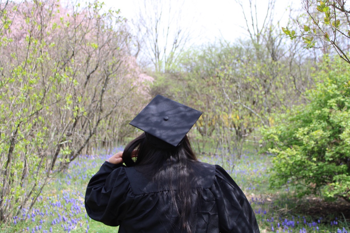 Graduate portrait session