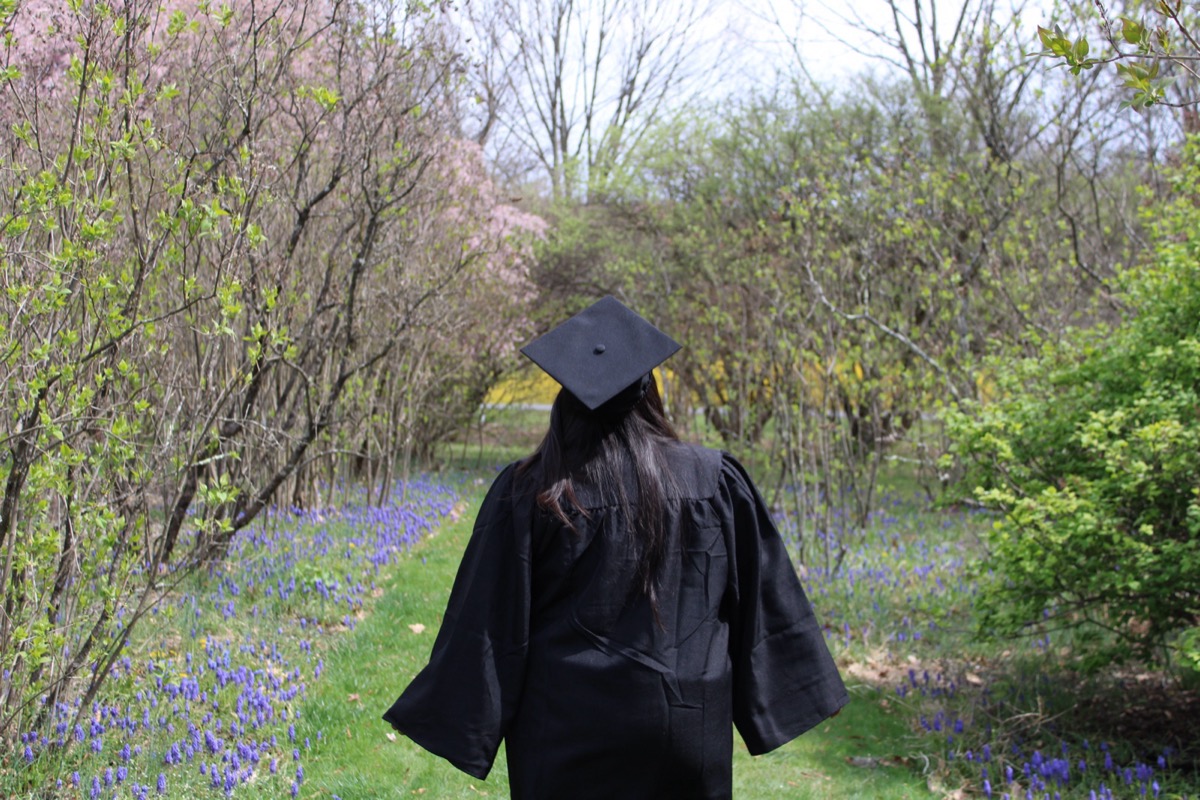 Graduate portrait session