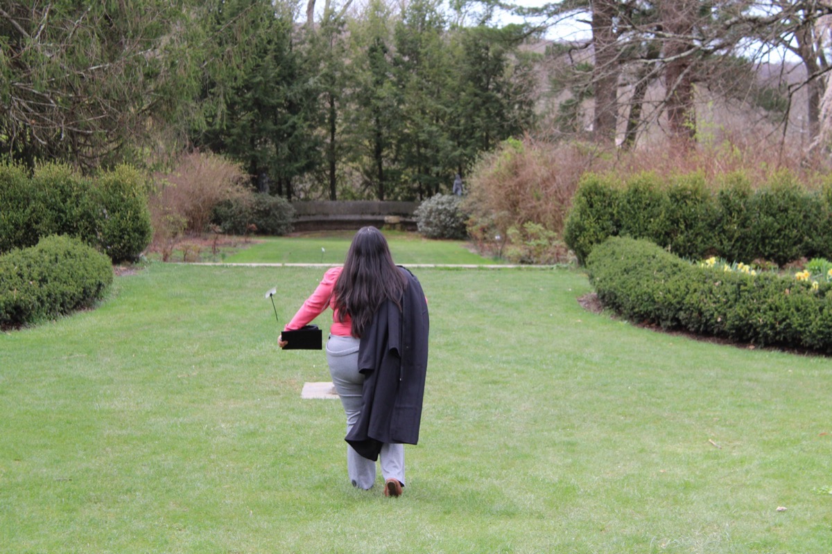 Graduate portrait session