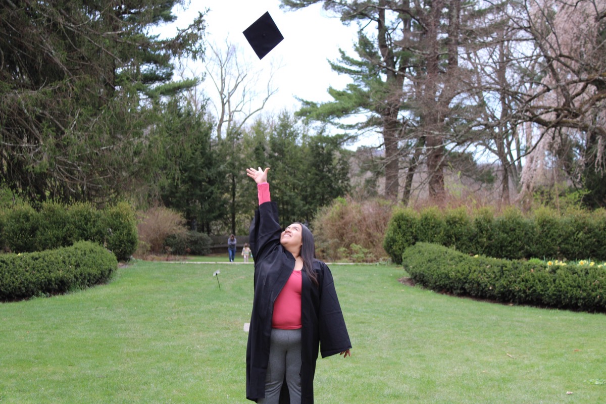 Graduate portrait session