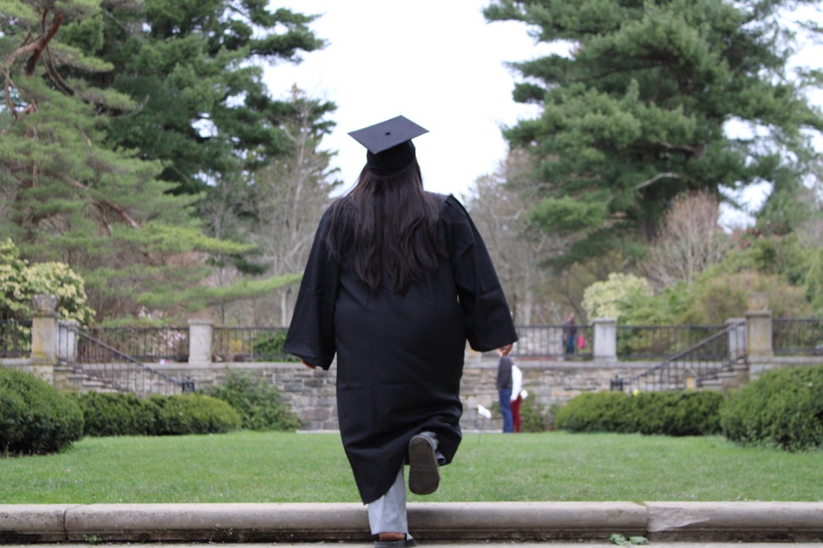 Graduate portrait session